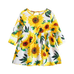 Korean Style Floral Princess Dress Children's Clothing