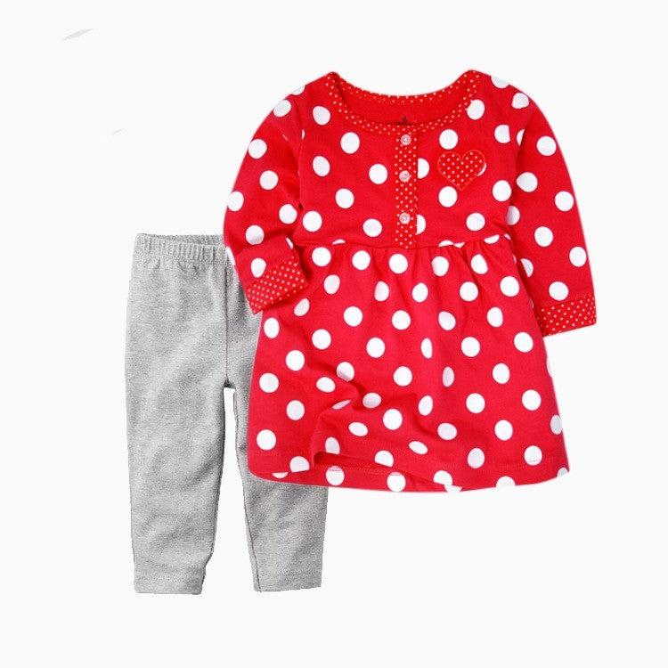 Two-piece Baby Clothes For Children Girl Dress